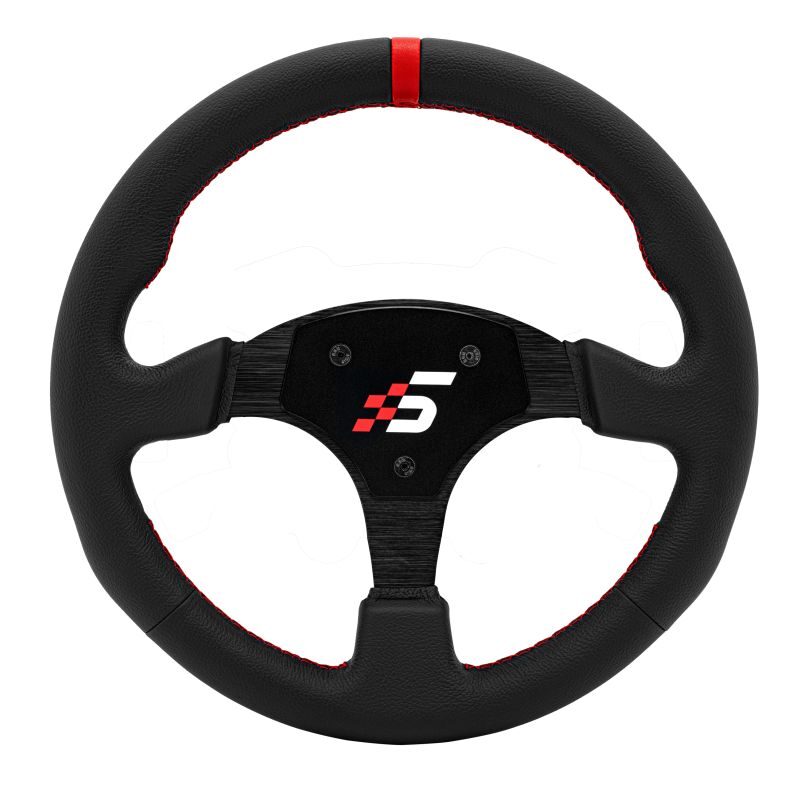 Simagic P-330R 33cm Deri Yuvarlak Yarış Direksiyonu Simiti (Boş Hub yok)